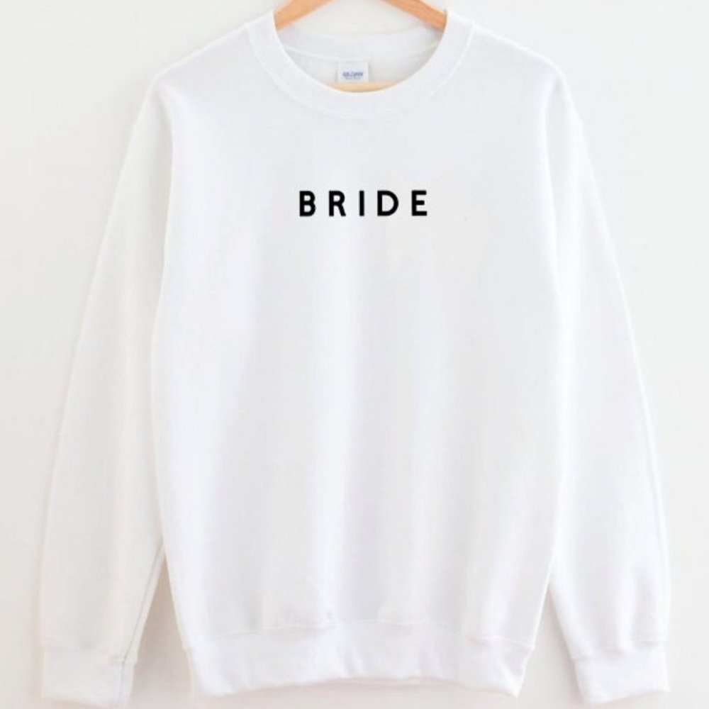 Mrs,  Bride, Honeymoon, Wedding, Engage Sweatshirt